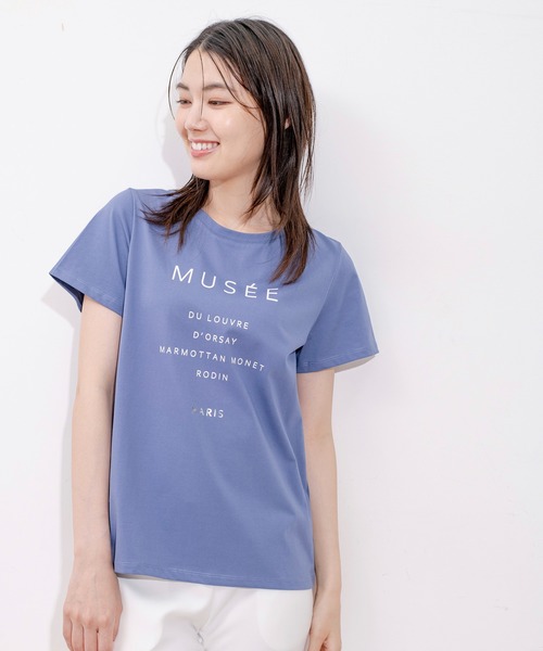 Jayro(ジャイロ)の「DRY COTTON BASICロゴPTTシャツ(Tシャツ/カットソー・レディース・ホワイト/ブラック/ブルー/キャメル・FREE)」の6枚目の写真