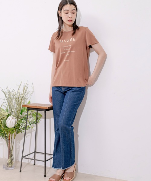 Jayro(ジャイロ)の「DRY COTTON BASICロゴPTTシャツ(Tシャツ/カットソー・レディース・ホワイト/ブラック/ブルー/キャメル・FREE)」の13枚目の写真