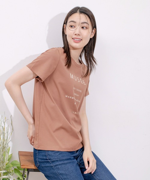 Jayro(ジャイロ)の「DRY COTTON BASICロゴPTTシャツ(Tシャツ/カットソー・レディース・ホワイト/ブラック/ブルー/キャメル・FREE)」の14枚目の写真