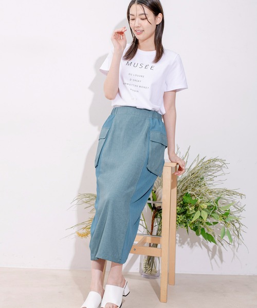 Jayro(ジャイロ)の「DRY COTTON BASICロゴPTTシャツ(Tシャツ/カットソー・レディース・ホワイト/ブラック/ブルー/キャメル・FREE)」の20枚目の写真