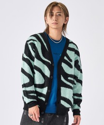 RE730（アールイーセブンサーティー）の「【RE730】モヘアタッチ/総柄ジャガード オーバーサイズ ルーズカーディガン（カーディガン/ボレロ）」