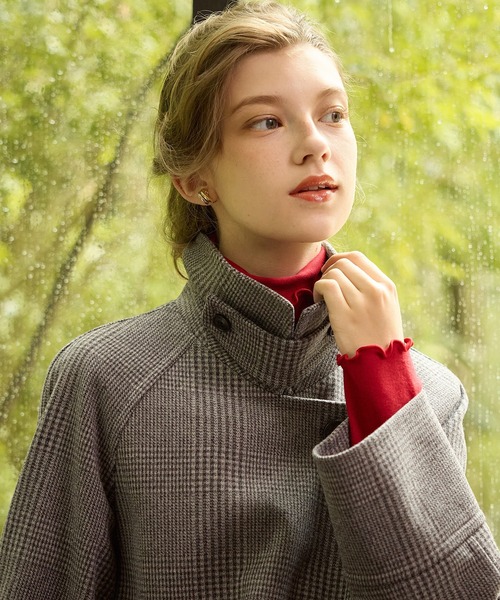 LE SOUK HOLIDAY(ルスークホリデー)の「【BEAUTYLUX】メローハイネックプルオーバー【新色追加・12色展開】(Tシャツ/カットソー・レディース・アイボリー/ブラック/グレー/オフホワイト/チャコールグレー/モカ/イエロー/パープル/ネイビー/ライトグレー/レッド/グリーン/ダークブラウン/マスタード/オレンジ/サックスブルー・L/M)」の20枚目の写真