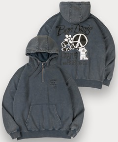 FACE PIGMENT DYED ZIP UP SWEAT HOODIE（パーカー）｜X-girl