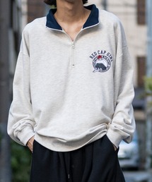 A BAG OF CHIPS（アバッグオブチップス）の「RED CAP GIRL/レッドキャップガール　裏毛/RCG胸刺繍　HALF ZIP（スウェット）」