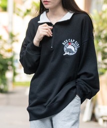Red Cap Girl（レッドキャプガール）の「RED CAP GIRL/レッドキャップガール　裏毛/RCG胸刺繍　HALF ZIP（スウェット）」