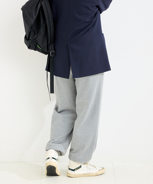B.C STOCK（ベーセーストック）の「裏毛フォルミックパンツ（スウェットパンツ・レディース・ネイビー/ライトグレー/アイボリー・FREE）」の12枚目の写真