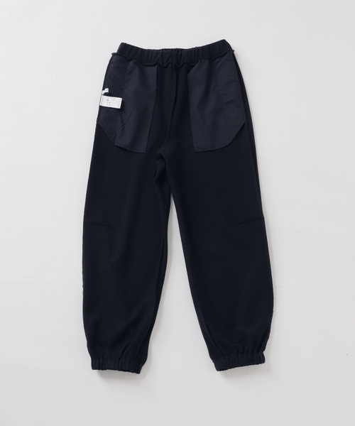B.C STOCK（ベーセーストック）の「裏毛フォルミックパンツ（スウェットパンツ・レディース・ネイビー/ライトグレー/アイボリー・FREE）」の4枚目の写真