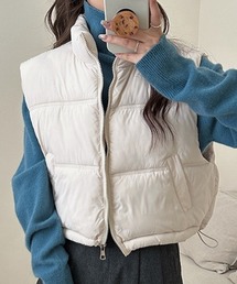 ショート丈コンパクト中綿ベスト
