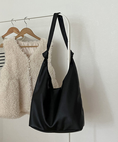 prose verse（プロズヴェール）の「ワンショルダートートバッグ（トートバッグ・レディース・ブラック/ブラック系その他・ﾌﾘ-）」の3枚目の写真