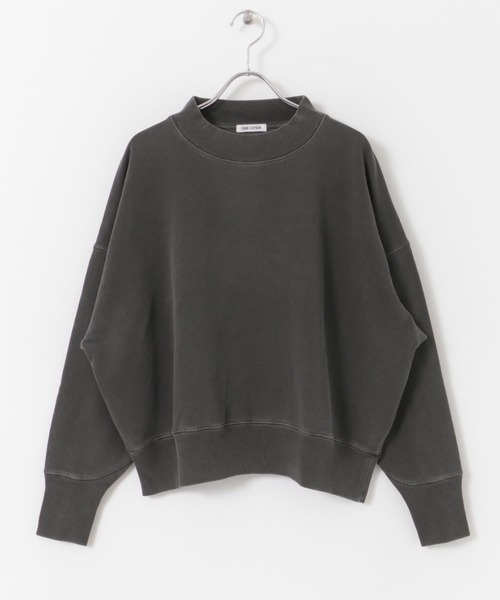 FORK&SPOON（フォークアンドスプーン）の「FORK&SPOON　ピグメントクルーネックスウェット（Tシャツ/カットソー・レディース・パープル/アイボリー/チャコールグレー・1）」の6枚目の写真
