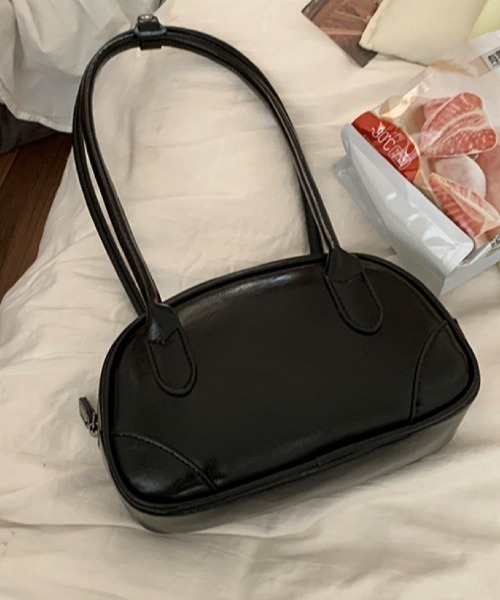 moment+(モーメントプラス)の「ロングハンドルボストンバッグ(ボストンバッグ・レディース・ブラック/シルバー/ブラウン・FREE)」の6枚目の写真