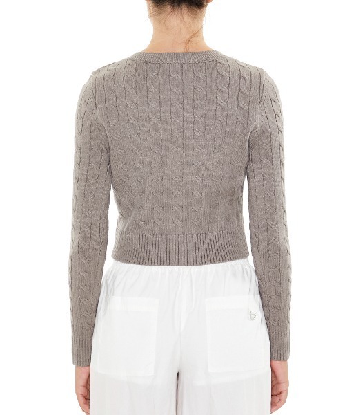 FOREVER 21(フォーエバー トゥエンティーワン)の「ワンポイントニットプルオーバー(ニット/セーター・レディース・グレー・MEDIUM/LARGE/SMALL)」の4枚目の写真
