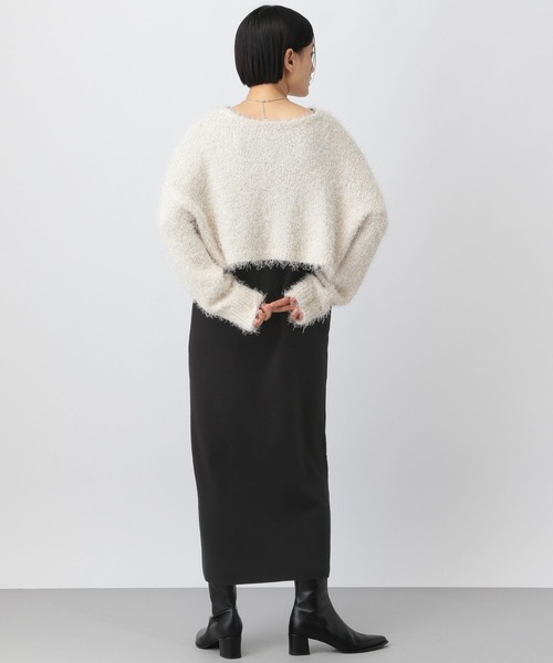 A part by（アパートバイ）の「ラメシャギー2Pセットワンピース（ワンピース・レディース・ブラウン/チャコールグレー/アイボリー・FREE）」の19枚目の写真