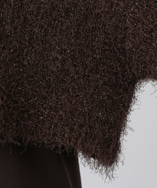 A part by（アパートバイ）の「ラメシャギー2Pセットワンピース（ワンピース・レディース・ブラウン/チャコールグレー/アイボリー・FREE）」の5枚目の写真