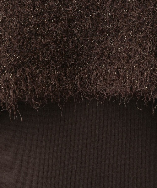 A part by（アパートバイ）の「ラメシャギー2Pセットワンピース（ワンピース・レディース・ブラウン/チャコールグレー/アイボリー・FREE）」の13枚目の写真