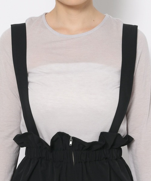 LOWRYS FARM（ローリーズファーム）の「ウエストフリルサスツキスカート 160614（スカート・レディース・ブラック/グレー/ベージュ・FREE）」の9枚目の写真