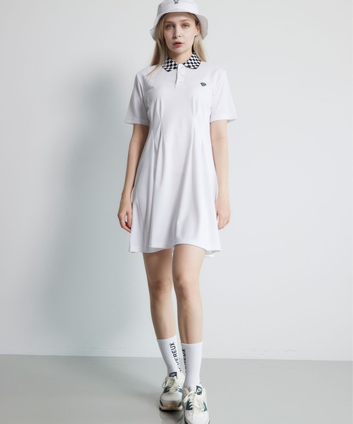 【セール】DEVEREUX【WOMENS】ショッカースカルチェッカワンピース/ゴルフ（ゴルフグッズ）｜DEVEREUX GOLF（デヴァローゴルフ）
