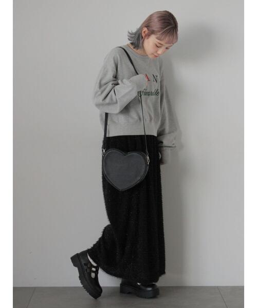 ehka sopo（エヘカソポ）の「ロゴ刺繍スウェット（Tシャツ/カットソー・レディース・グリーン/ネイビー/グレー・F）」の12枚目の写真