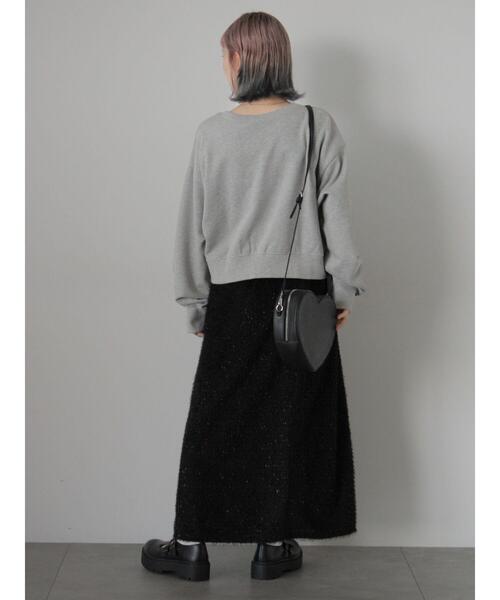 ehka sopo（エヘカソポ）の「ロゴ刺繍スウェット（Tシャツ/カットソー・レディース・グリーン/ネイビー/グレー・F）」の13枚目の写真