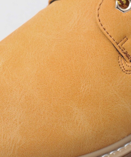 glabella（グラベラ）の「厚底 スタイルアップ ショート ワークブーツ（サイドジップ仕様・インヒール入り）（ブーツ・メンズ・ブラック/キャメル・M/S/L）」の22枚目の写真