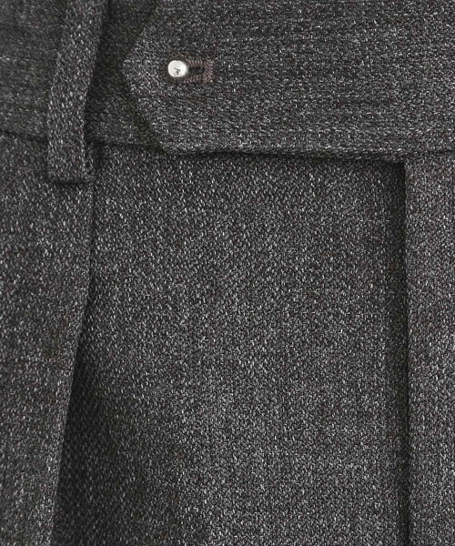 index（インデックス）の「◆《美人百花掲載》ヴィンテージツイードタックワイドパンツ【洗濯機洗い可/防シワ】（その他パンツ・レディース・グレー/チャコールグレー/ブラウン系その他・36/38/40/42）」の8枚目の写真