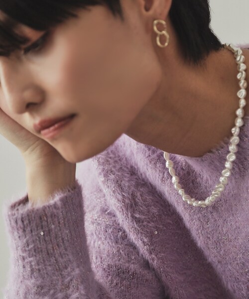 OPAQUE.CLIP（オペークドットクリップ）の「◆フェイクパールネックレス（ネックレス・レディース・オフホワイト・00）」の2枚目の写真