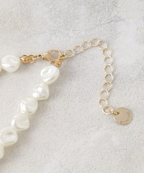OPAQUE.CLIP（オペークドットクリップ）の「◆フェイクパールネックレス（ネックレス・レディース・オフホワイト・00）」の5枚目の写真