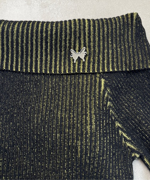 sedacle girl(セダクルガール)の「リブ配色オフショルニット(ニット/セーター・レディース・ブラック/ネイビー/グレー・FREE)」の22枚目の写真