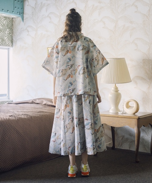 BEDSIDEDRAMA（ベットサイドドラマ）の「Arts & Crafts Aloha Shirt（シャツ/ブラウス・レディース・ブラック/グレー・1/2）」の5枚目の写真