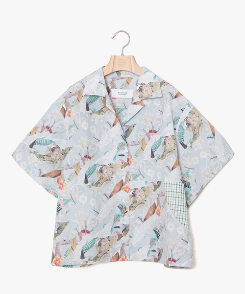BEDSIDEDRAMA（ベットサイドドラマ）の「Arts & Crafts Aloha Shirt（シャツ/ブラウス・レディース・ブラック/グレー・1/2）」の10枚目の写真