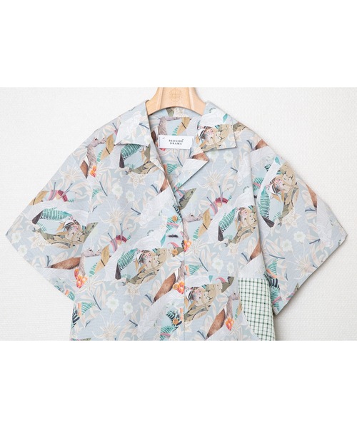 BEDSIDEDRAMA（ベットサイドドラマ）の「Arts & Crafts Aloha Shirt（シャツ/ブラウス・レディース・ブラック/グレー・1/2）」の12枚目の写真