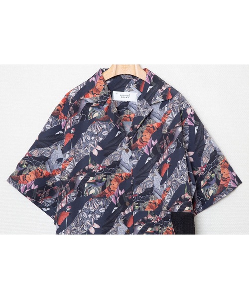 BEDSIDEDRAMA（ベットサイドドラマ）の「Arts & Crafts Aloha Shirt（シャツ/ブラウス・レディース・ブラック/グレー・1/2）」の15枚目の写真