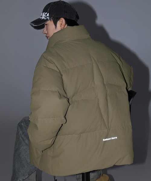 Ressaca(レサーカ)の「オーバーサイズワンポイントロゴダウンジャケット(ダウンジャケット/コート・メンズ・ブラック/カーキ/オフホワイト・M/L/XL)」の15枚目の写真