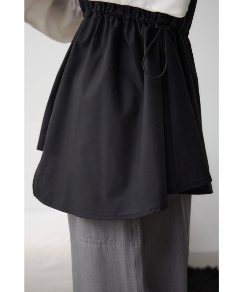AZUL by moussy(アズールバイマウジー)の「ビスチェドッキングトップス(Tシャツ/カットソー・レディース・ブラック/カーキ/チャコールグレー・FREE)」の15枚目の写真