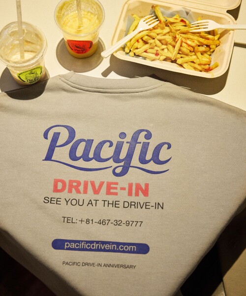 パシフィックドライブイン Pacific DRIVE IN スウェット コラボ FREAK'S STORE トレーナー スウェット 限定展開 Pacific DRIVE
