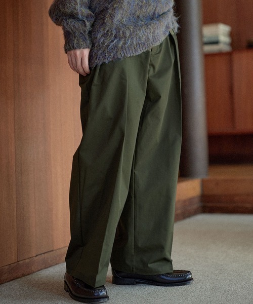 POLO CHAMPS 別注】ロゴ刺繍ヘビーツイルワイドバギーパンツ