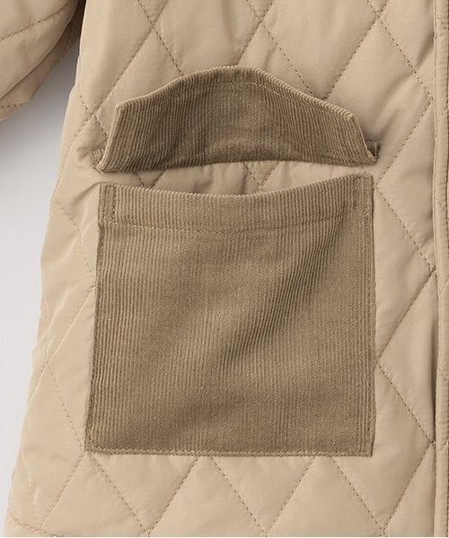 and D. petit main（アンドディープティマイン）の「キルトジャケット（ブルゾン・キッズ・ブラック/ダークグリーン/ベージュ/ネイビー・130cm/150cm/140cm/100cm/110cm/120cm）」の8枚目の写真