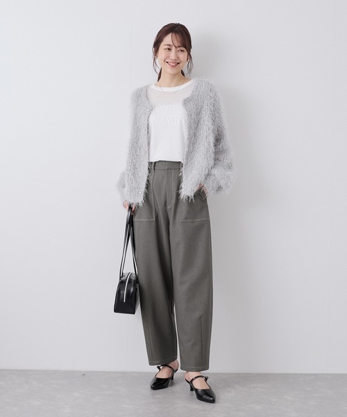 ROPE' PICNIC（ロペピクニック）の「【3サイズ展開】コクーンベイカーパンツ（その他パンツ・レディース・グレー/ネイビー・40/38/36）」の10枚目の写真