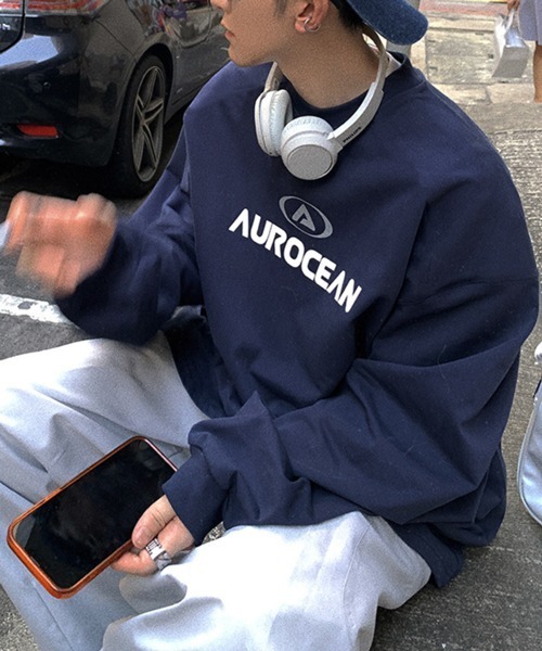NOWLE(ノウル)の「【NOWLE】フロント プリント スポーツミックス プルオーバー(スウェット・メンズ・ネイビー・X-LARGE/LARGE/MEDIUM)」の8枚目の写真