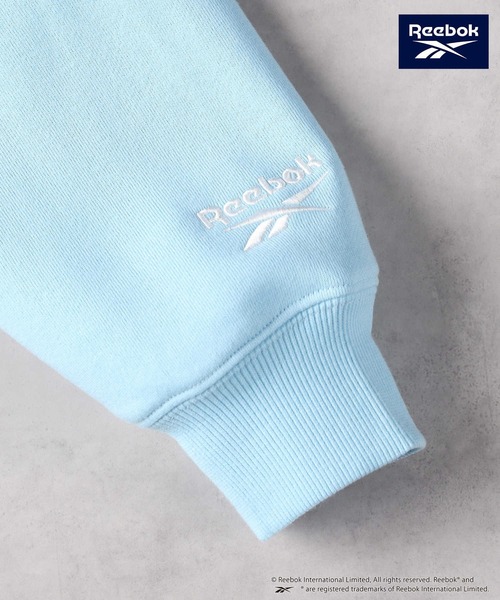 Right-on（ライトオン）の「【Reebok】レイヤードパーカー（パーカー・レディース・グリーン/ブラック/サックスブルー・L/XL/S/M）」の7枚目の写真