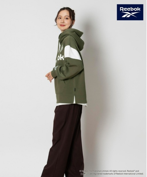 Right-on（ライトオン）の「【Reebok】レイヤードパーカー（パーカー・レディース・グリーン/ブラック/サックスブルー・L/XL/S/M）」の13枚目の写真