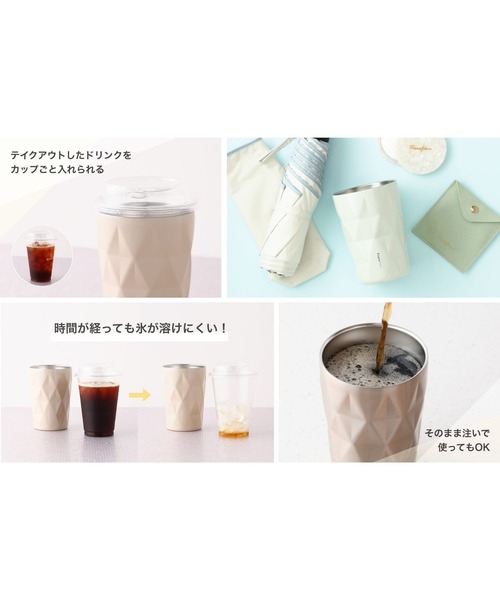 ルースト サーモタンブラー M セット マルチフラワー ピンク 保冷 保温