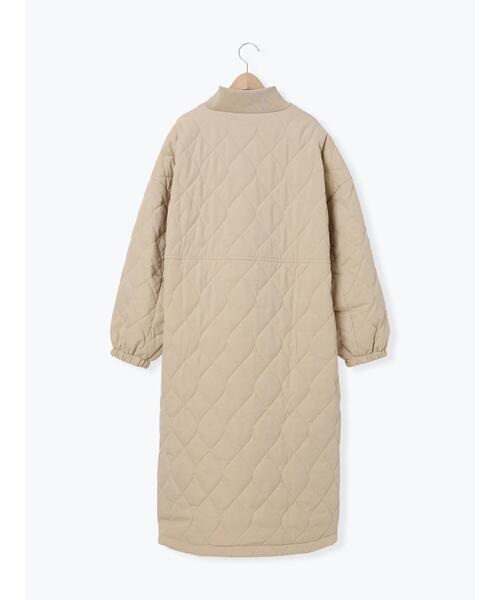 Samansa Mos2（サマンサ モスモス）の「キルトリブスタンドカラーコート（その他アウター・レディース・ネイビー/カーキ/ベージュ・F）」の9枚目の写真