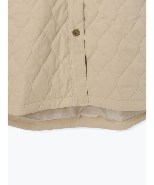 Samansa Mos2（サマンサ モスモス）の「キルトリブスタンドカラーコート（その他アウター・レディース・ネイビー/カーキ/ベージュ・F）」の6枚目の写真