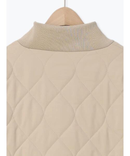 Samansa Mos2（サマンサ モスモス）の「キルトリブスタンドカラーコート（その他アウター・レディース・ネイビー/カーキ/ベージュ・F）」の5枚目の写真