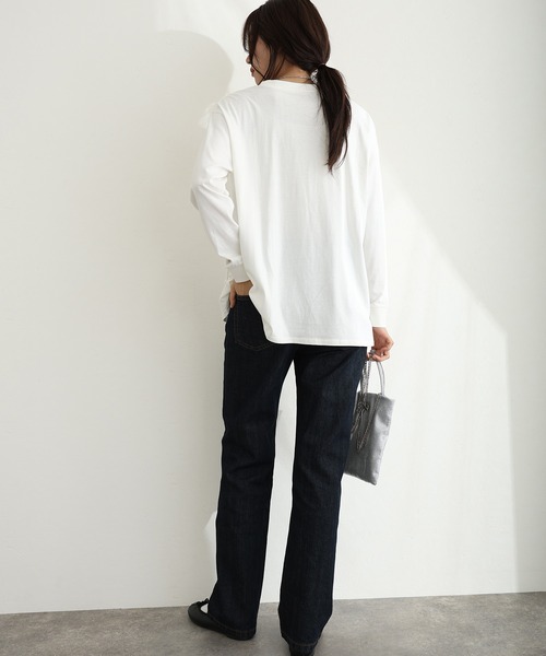 ElegChic(エレグシック)の「ウエストドロストカットソー(Tシャツ/カットソー・レディース・オフホワイト/チャコールグレー/ブラック・M/XL/4L)」の10枚目の写真