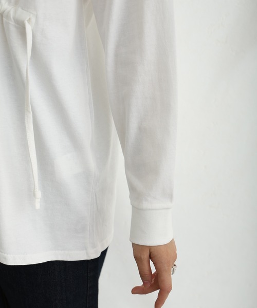 ElegChic(エレグシック)の「ウエストドロストカットソー(Tシャツ/カットソー・レディース・オフホワイト/チャコールグレー/ブラック・M/XL/4L)」の18枚目の写真