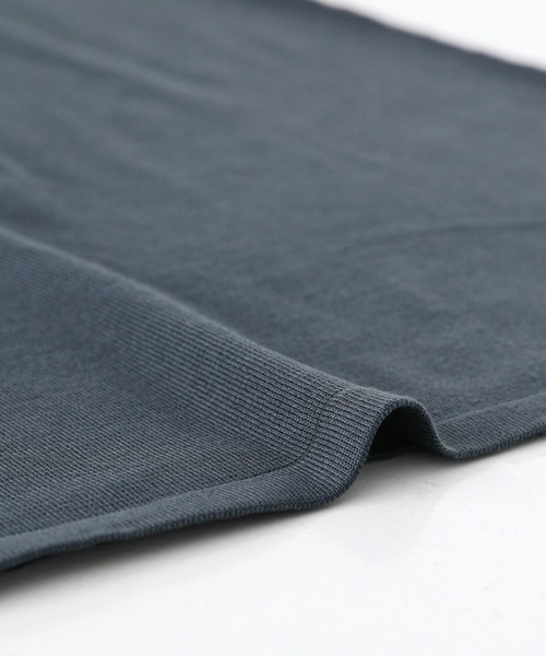 n'OrLABEL（ノアールレーベル）の「『配色ラインポロニットワンピース』（ワンピース・レディース・チャコール/ベージュ・1/2）」の5枚目の写真