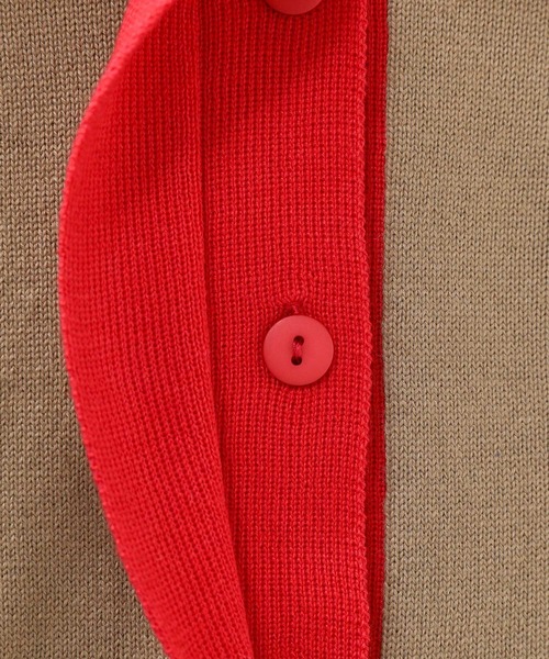 n'OrLABEL（ノアールレーベル）の「『配色ラインポロニットワンピース』（ワンピース・レディース・チャコール/ベージュ・1/2）」の7枚目の写真