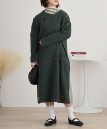 EMAGO お出かけくま刺繍ワンピース
